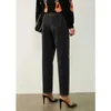 Minimalizm Sonbahar Kış Moda kadın Pantolon Nedensel Yüksek Bel Katı Düz ​​Kadın Streetwear Pantolon 12030420 210527
