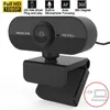 Webcam Mini Kamera Full HD 1080 P Küçük USB Kamera Mikrofon Ile Web Yayında Toplantı Ağı Fotoğraf Video Arama Ev Masaüstü Webcamera Fiş ve Dizüstü Bilgisayar PC için Oynat