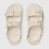 Sandalen 2022 Frauen Slipper Gummirutschen gleitendes braunes Leder mit doppelter Buchstaben Sandalen Damen Pantoffeln Hohe Heels Herrenschuhe 36-41 mit Schachtel und Staubbeutel #gds-02 s s