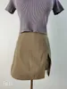 ラインプラスサイズの夏の短いスカート韓国のスカート女性ミニハイハイウエストスクール女の子ソリッドビンテージスケリープリーツ210619