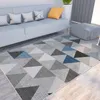 Höst och vinter tvättbar mattan matta för vardagsrum Modernt tryck Geometrisk golvmatta Mat Sovrum 220301