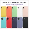 Caso de telefone de silicone líquido para Samsung A10S A20S A01 A11 para IP x XS XR 7 8 6 6 6 PLUS 11 Pro Max SE 2020 Capa Capa Protetora Completa