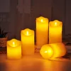 5 luci a candela elettroniche a LED, stoppino oscillante telecomandato, candele di paraffina di simulazione creativa, matrimonio, Natale, Halloween, decorazioni per ristoranti