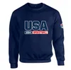 2024 Men Pullover Cotton Sweatshirt USA Basketball Sports Sports Hoodies Match Match Irving James James Dream Dream Team Jumper Long Manche Long Male O Cou