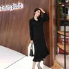 Plus Size Summer Dress Girls Party Female Vintage black long Sleeve Women es evening oversize Robe Vestido 210423