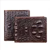 Carteira masculina de crocodilo de couro Casual Skin Male Purse Vintage Portfólio de alta qualidade para homens Designer Cuzdan2995202