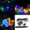 Multi-color solar potência 20led luz fada lâmpada jardim jardim casamento decoração de casamento