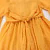 Kid Baby Girl Boho Beach Dress Half Sleeve Party Princess Ruffle Summer Dress Q0716