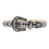Belts Cowgirl Cowboy Crystal Rhinestones Fashion Luxury Strap Diamond Studded Belt For Women Men Wide Buckle Jeans