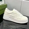 Männer Casual Basketballschuhe Mode Dame Schnür-Designer-Sneaker 100% Leder Weiß Frauen Fitnessstudio Dicke Unterseite Trainer Plattform Damen Turnschuhe Große Größe 35-45 US4-US11