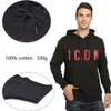 winter style dsq brand Men's Hoodie 100% cotton casual long sleeve Unisex hoody warm letter Hoodie sweatshirt for men blue black