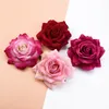 50 Pcs 10 CM Roses Tête De Mariage Plantes Décoratives Mur Bricolage Décorations De Noël pour La Maison Mariée Broche Fleurs Artificielles Pas Cher