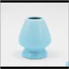 Brushes Teaware Kitchen Dining Bar Home Garden Drop Delivery 2021 Ceramic Matcha Chasen Holder Japanese Green Tea Whisk Stand 5Sghw
