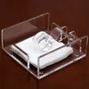 Square Clear Acrylic Cocktail Napkin Holder Paper Serviette Dispenser Tissue Box Bar Caddy for Dining Table el Home Decor 2108184594197