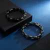 Accesorios de tenis de moda, pulsera Punk con abalorio de estilo Retro clásico, cinco colores para hombres, joyería, buena colección