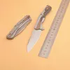 Coltello pieghevole Flipper KS2095 di alta qualità Coltelli tascabili con manico in alluminio aeronautico D2 Stone Wash Blade con confezione al dettaglio