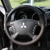 DIY Custom Leather Steering Wheel Cover för Mitsubishi Outlander 10-20 ASX PAJERO SPORT ECLIPSE Lancer Non-Slip Comfort