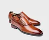 Luxurys Mens Dress Shoes Genuíno Fivela de Couro Monk Strap Homens Cobra Cópia Cap de Tee Classic Designer Sapato