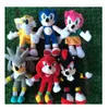 28 cm NNW Przyjazd Sonic The Hedgehog Ogony Knuckles Echidna Faszerowane Zwierzęta Pluszowe Zabawki Prezent