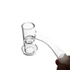 Bong in vetro completamente saldato senza soluzione di continuità Acqua Terp Slurper Bordo smussato 14mm 10mm maschio Giunto Accessori per fumatori Paraspruzzi Quarzo Banger Olio per unghie Dab Rigs FWQB07