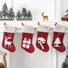 Christmas Stockings Renifer Xmas Drzewo Wakacje Dekoracje Rodzinne Party Kominek Wiszące Ornament Prezenty Torba XBJK2110