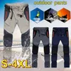 Tactical Pants impermeável Homens Cargo Primavera Verão Quick Seco Calças Ao Ar Livre Esportes Trekking Camping Pants Pants 4xL 210616