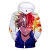 My Hero Academia Cosplay Todoroki Anime Hoodies Himiko Toga Sweatshirts Boku Ingen Hero Academia Izuku Midoriya Unisex Kläder Y211122