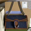 Kadın Lüks Tasarımcılar Çanta Crossbody Omuz Çantası Denim Çanta Hediye Kutusu Ambalaj