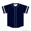 Personalizza maglie da baseball Logo vuoto vintage Cucito Nome Numero Blu Verde Crema Nero Bianco Rosso Uomo Donna Bambini Gioventù S-XXXL 1I4XA