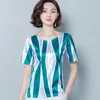 Lâche soie femmes chemises grande taille T manches courtes imprimé t-shirt col rond Harajuku 4112 50 210521