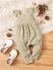 Baby Ruffle Trim Button Detail Jumpsuit SHE