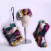 Женские зимние теплые сапоги женские зимние туфли снежные ботинки 2019 имитация Fox мех изготовление цветного сцепления сумка для волос наборы волос XDX-002