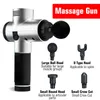 8000R / min Massage Gun Tissue Deep Percussion Massaggiatore muscolare per sollievo antidolorifico 20 ingranaggi LCD Touch Display Fascia 220228
