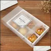 Packing Office School Business Industrial Transparent Frostat Cake Box Dessert Arons Mooncakes Pastry Förpackning Boxar Drop Leverans 2021 O