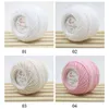 1 PC 100% coton 50 g/pièces 0,8 mm fil de crochet en dentelle par crochets tricotés à la main en soie pour bébé fil fin pour tricoter Y211129