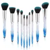 أداة التجميل التجميلية 10 PCS Crystal Handle Makeup Brush Sets Premium Synthetic for Foundation Powder Swayslers ظلال العيون تجعل U4181290
