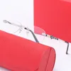 Francja Okulary przeciwsłoneczne dla mężczyzn New Environmentally Fashion Mężczyzna Kobiety Szklane Bezbarwne Retro Vintage Złote Okulary Ramki Buffalo Okulary