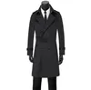 Trench da uomo Cappotto lungo da uomo doppio petto Abbigliamento da uomo Business Casual Slim Fit Cappotto manica Primavera Autunno S - 9XL