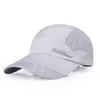 Kapaklar şapka moda erkek beyzbol şapkası ayarlanabilir açık spor koşu snapback kemik yaz güneş şapka nefes ince mesh hızlı kurutma