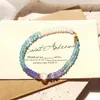 Lii Ji Genuine Natural Apatite Tanzanite Moonstone 14K Gold Filled Bracelet Women Fashion Jewelry