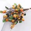 Rose Hips Artificial Flowers Fake Bouquet Wedding Home Party Decoration Gift 1