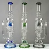 Narghilè unici Big Thick Glass Bong Tubi per l'acqua a tubo dritto 8 Arm Tree Octopus Mushroom Cross Perc Oil Dab Rigs