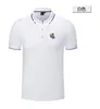 Real Sociedad Men's and women's POLO shirt silk brocade short sleeve sports lapel T-shirt LOGO can be customized