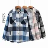 fashion thick women Plaid jacket women winter coat casual coats and jackets fenale Oversized outwear 210722