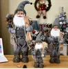 2022 Año Big Santa Claus Doll Niños Regalo de Navidad Decoraciones de árboles de Navidad para el hogar Suministros de fiesta de boda 30/45 / 60cm 1pcs 211021