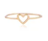 Hollow hart band ringen voor vrouwen paar bruiloft belofte oneindige eeuwigheid liefde sieraden groothandel 2 kleuren