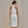 Ocstrade White Bandage Dress Summer Arrival Women Sexy Midi Bodycon Club Celebrity Evening Party 210527