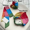 3 styles Bands à cheveux élastiques Couleurs Patchwork Ponte de cheval Bande de bandes Bandons Girl Girl Bandons Ornements en mousseline de mousseline1145799