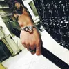 Hip Hop Awhush Handbojor Armband Stålkedja Kvinnor Män Lovers 'Bind Bangle Smycken Gifts Armband med låddukväska