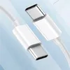 Hoge kwaliteit 3A PD-gegevenskabel Type-C naar USB Type C-kabels Snelle oplader Snel oplaaddraad voor Samsung S21 Huawei met doos